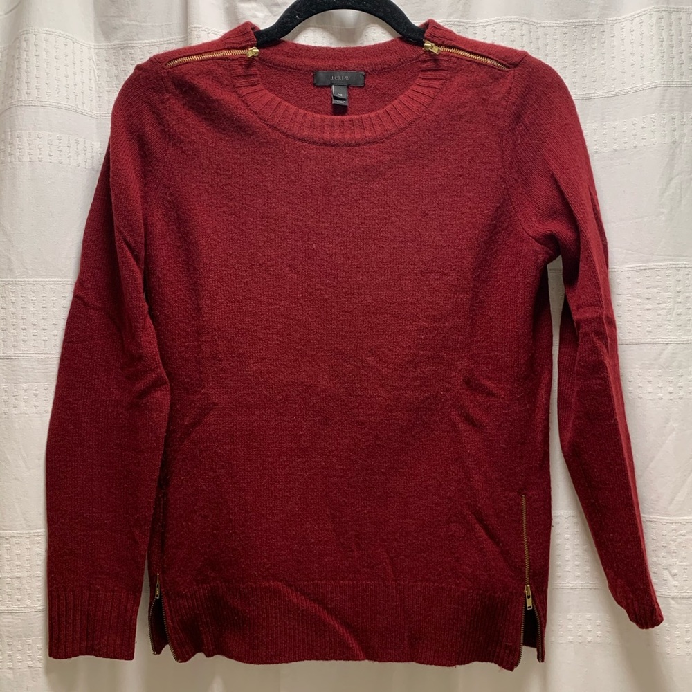 J. Crew Wool Zip Sweater
